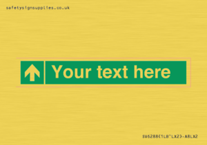 Safe condition Custom arrow up sign